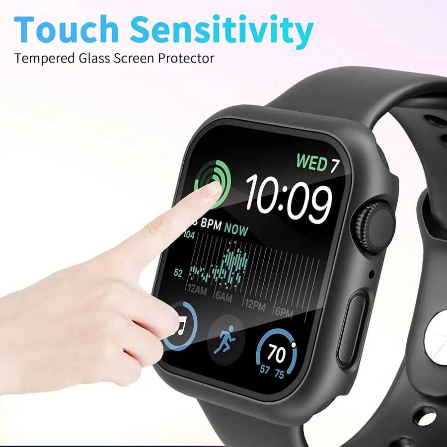 Фотография №4 товара Закаленное стекло + чехол для Apple Watch 11 10 9