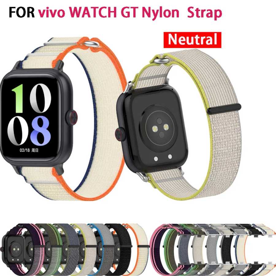 Ремешок нейлоновый для наручных часов Vivo Watch GT, спортивный сменный Браслет для смарт-часов, модные аксессуары для часов Аксессуары для часов