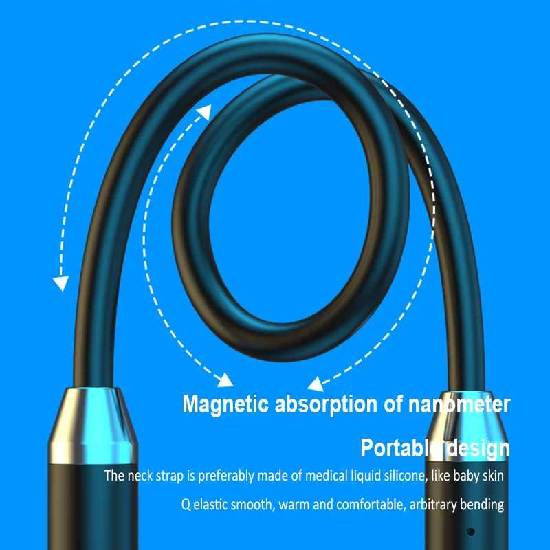 Фотография №3 товара Наушники Bluetooth с шейным ободом, беспроводные наушники, стереогарнитура HIFI Sport