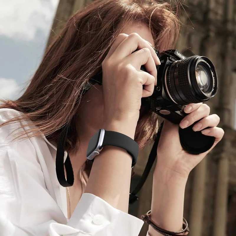 Фотография №2 товара Силиконовый ремешок для Apple Watch, ремешок 46 мм, 44 мм,