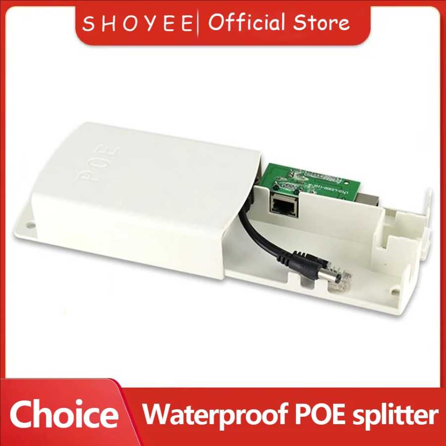 Новый водонепроницаемый разветвитель POE IP67 от 48 В до 12 В IEEE 802.3af/at адаптер для наружной IP-камеры системы безопасности видеонаблюдения Доступ к автоматизации здания