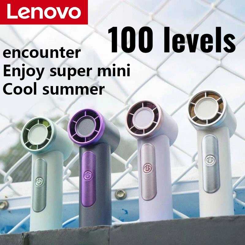 Высокоскоростной мини-вентилятор Lenovo с USB-зарядкой, долговечный, портативный, мощный, для улицы, небольшой Техника для дома