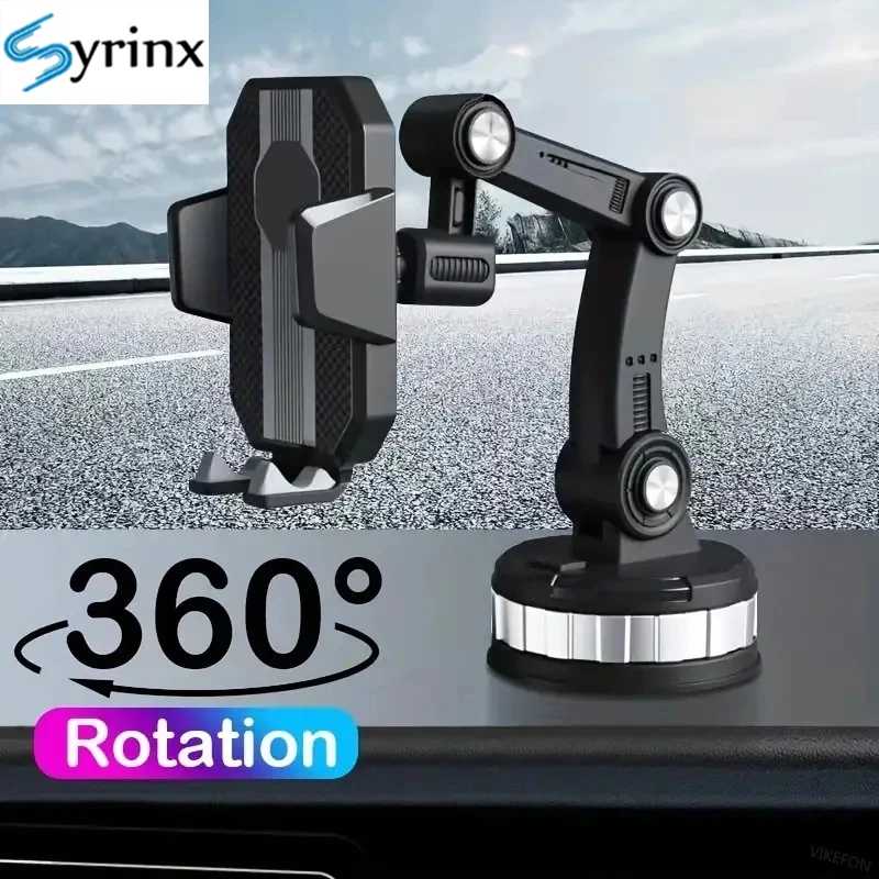 360 &deg; Вращающийся автомобильный держатель для телефона на присоске, автомобильная подставка для телефона, кронштейн, универсальное крепление для GPS-навигации для iPhone Xiaomi Samsung Держатели и подставки