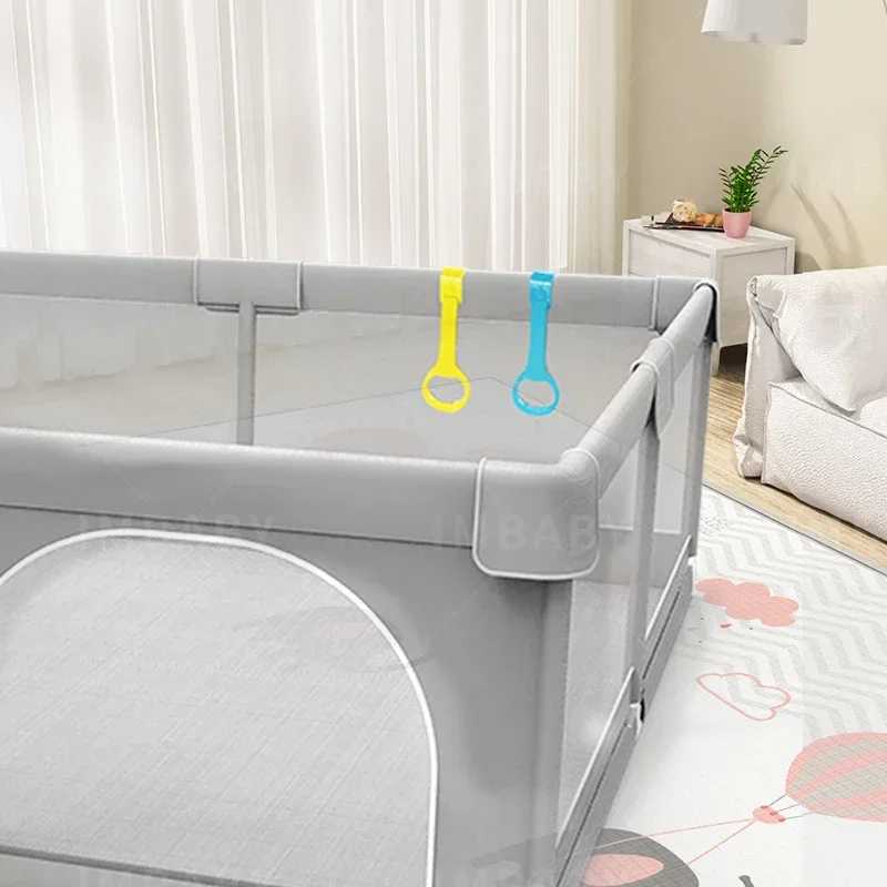 Фотография №5 товара Детский манеж IMBABY, серый детский забор, большая детская игровая площадка,