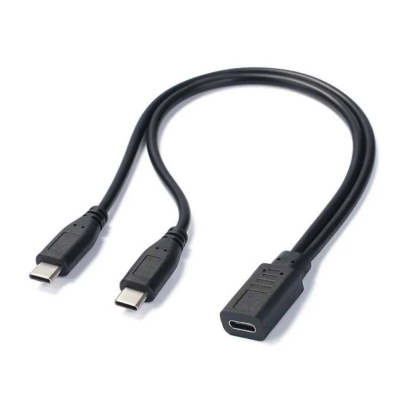 Фотография №5 товара USB Type C Y Кабель-разветвитель 1 «мама» на 2 штекера