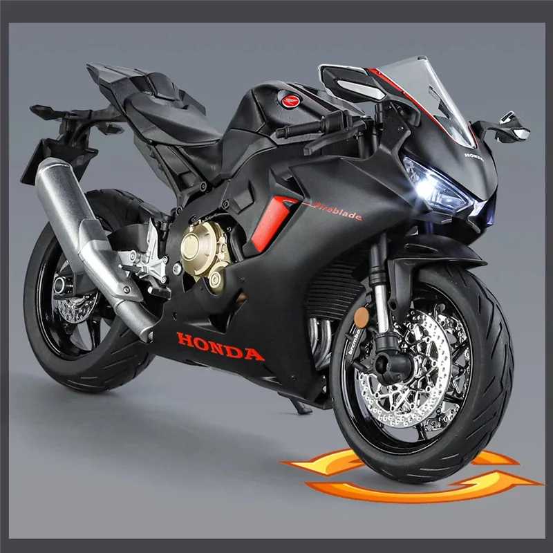 Фотография №2 товара 1/9 Honda HRC CBR1000RR Fire Blade, спортивный мотоцикл из сплава,