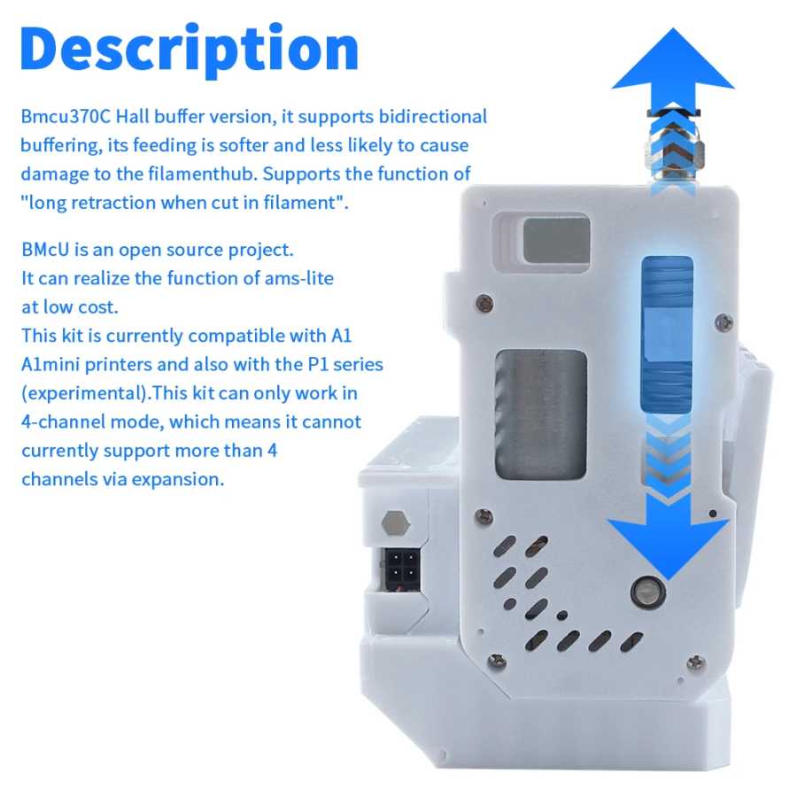 Фотография №1 товара Toaiot BMCU 370C AMS Lite BMCU370C с автоматической подачей, датчиком