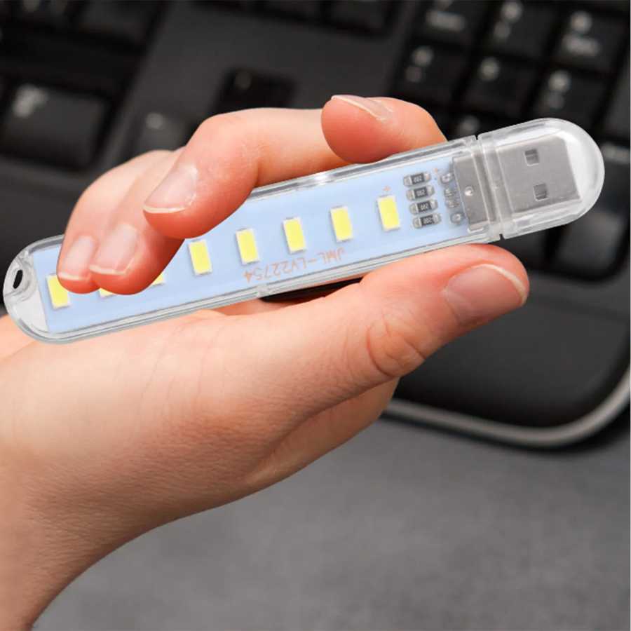 Набор из 3 USB-ночных светильников: портативные настольные LED-лампы, ультраяркие, без бликов, с широким лучом, 8 светодиодов, мини-лампы для дома, школы, улицы Ночники