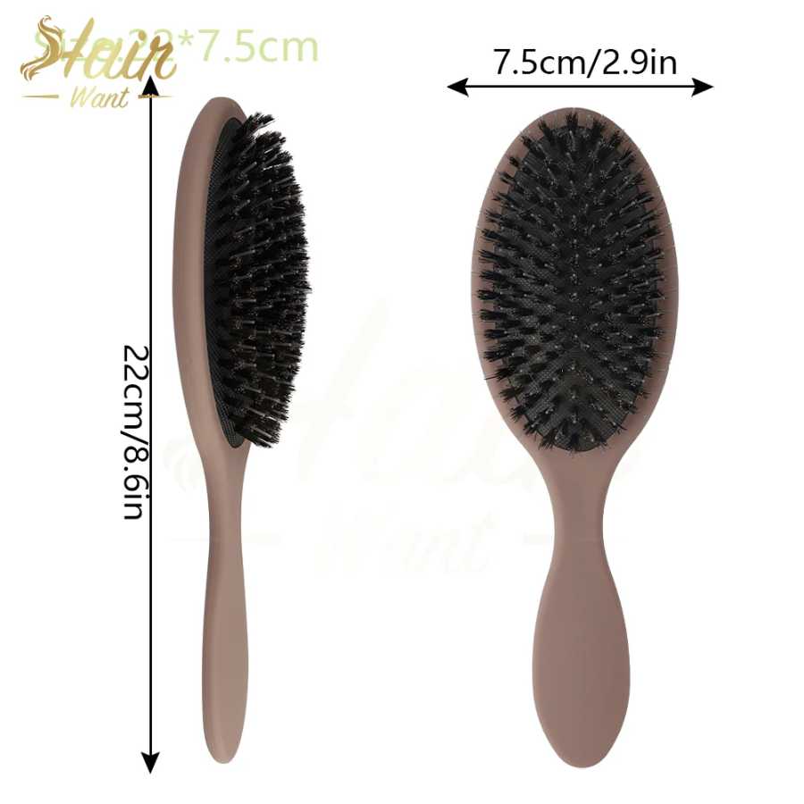 Фотография №3 товара Щетка для наращенных волос Hair Want с нейлоновыми зубцами, для