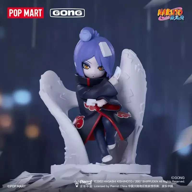 POPMART GONG Naruto Shippuden Akatsuki Arc Series слепая коробка Guess Bag Mystery Box игрушки куклы аниме фигурка настольные украшения милые Модная слепая коробка