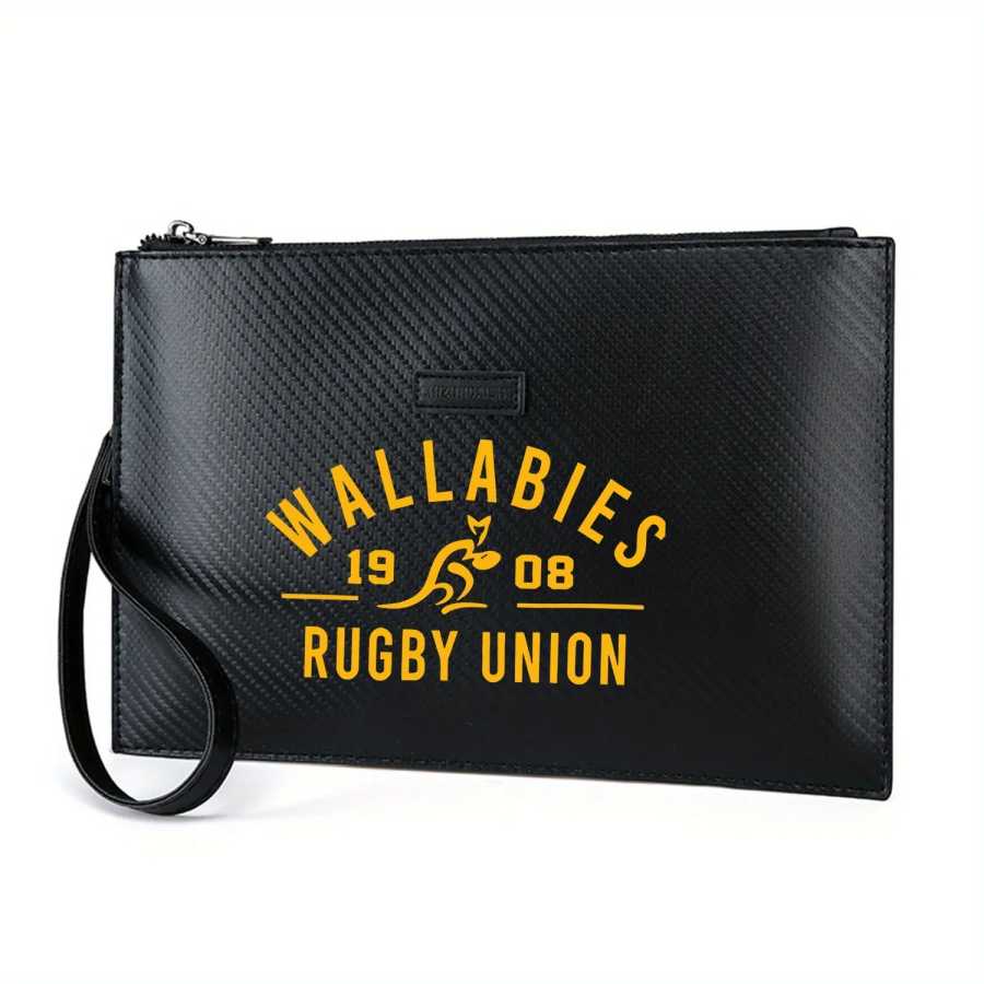 Wallabies регби кенгуру дизайн эмблемы элегантная мужская сумка из искусственной кожи с принтом модная и практичная для повседневной носки Деловая сумка для ноутбука для поездок на работу