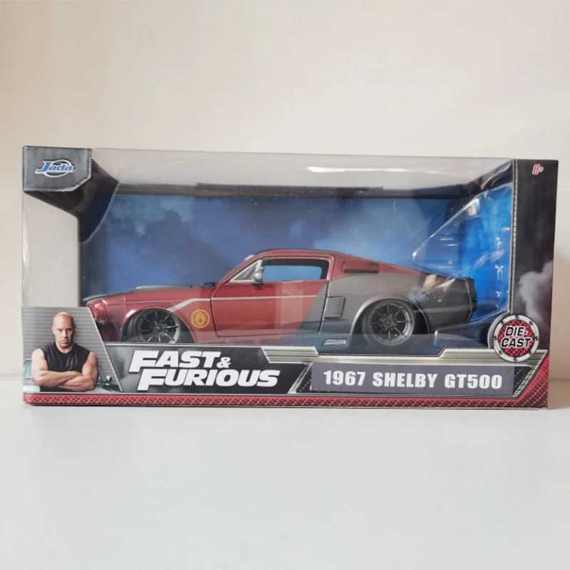 Фотография №5 товара Модель автомобиля JADA 1:24 Mustang Shelby GT500, литая металлическая игрушка,