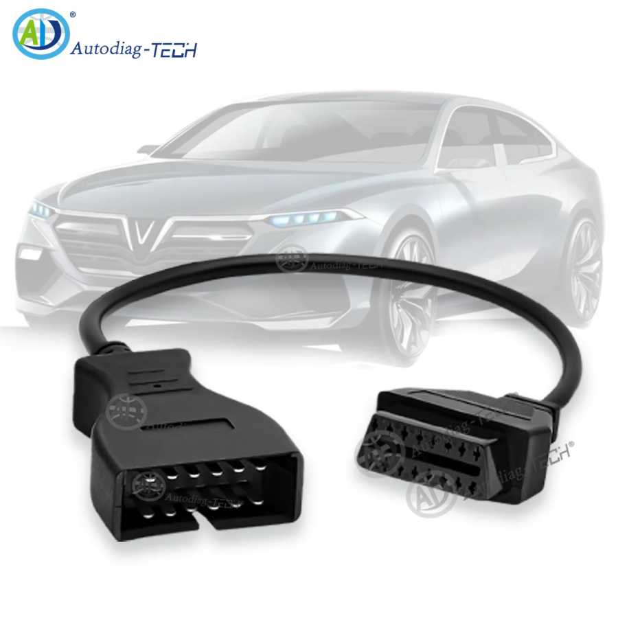 Адаптер OBD1 к OBD2, подходящий для GM 12-контактного разъема Obd1 к Obd2, совместимый с 12-контактным диагностическим сканером автомобиля GM Инструмент для ремонта автомобилей