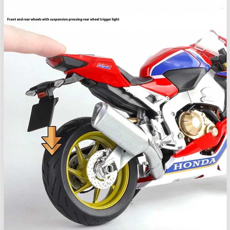 Фотография №3 товара 1/9 Honda HRC CBR1000RR Fire Blade, спортивный мотоцикл из сплава,