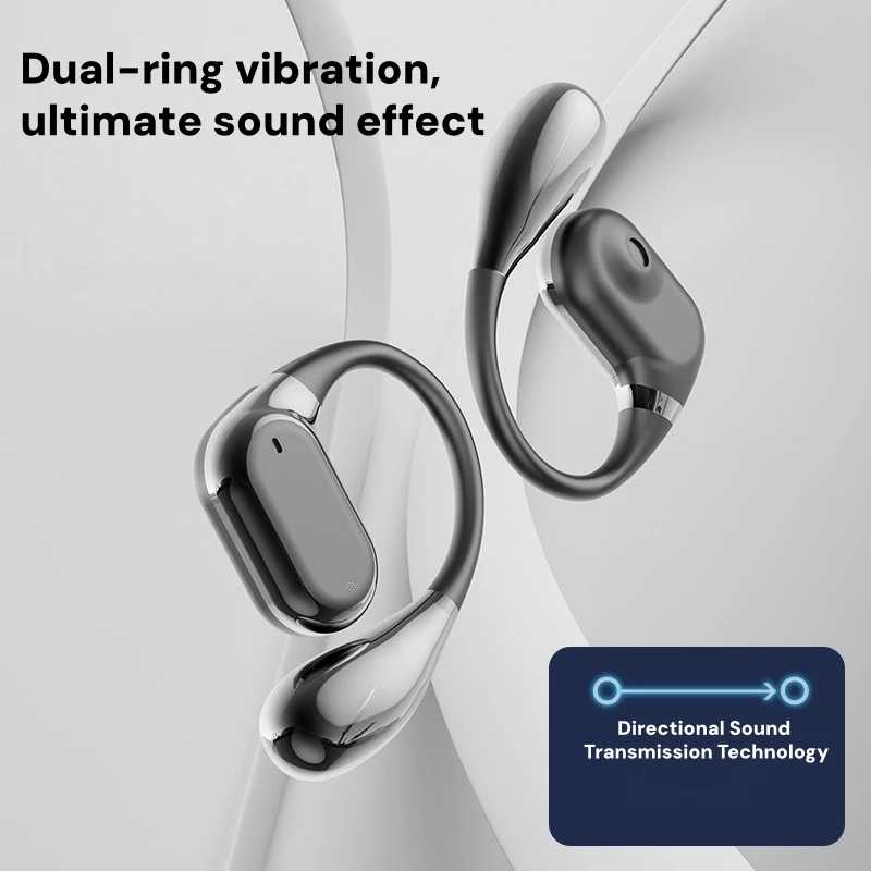 Фотография №5 товара Беспроводные наушники с открытым ухом, Bluetooth-наушники, 50 часов воспроизведения, стереозвук,