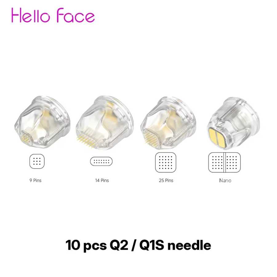 Hello Face Q2 Титан Игла Дерма Штамп Картридж 10 шт, Био Ручка Наполнители 9/14/25 игл и Нано Иглы. Для Bio Pen Q2 и Hello Face Q2 Косметологическое оборудование