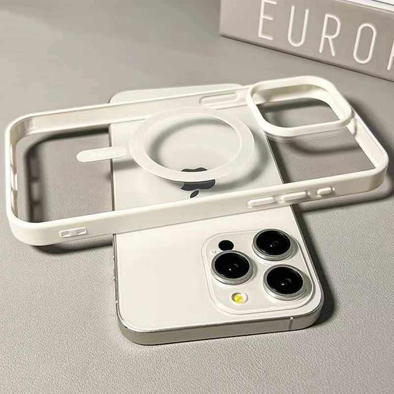 Роскошный чехол Candy для телефона с беспроводной зарядкой Magsafe для iPhone 17, 16, 15, 14, 13, 12, 11 Pro Max 16 Plus 16e 17, воздушный магнитный чехол Чехлы и чехлы для мобильных телефонов