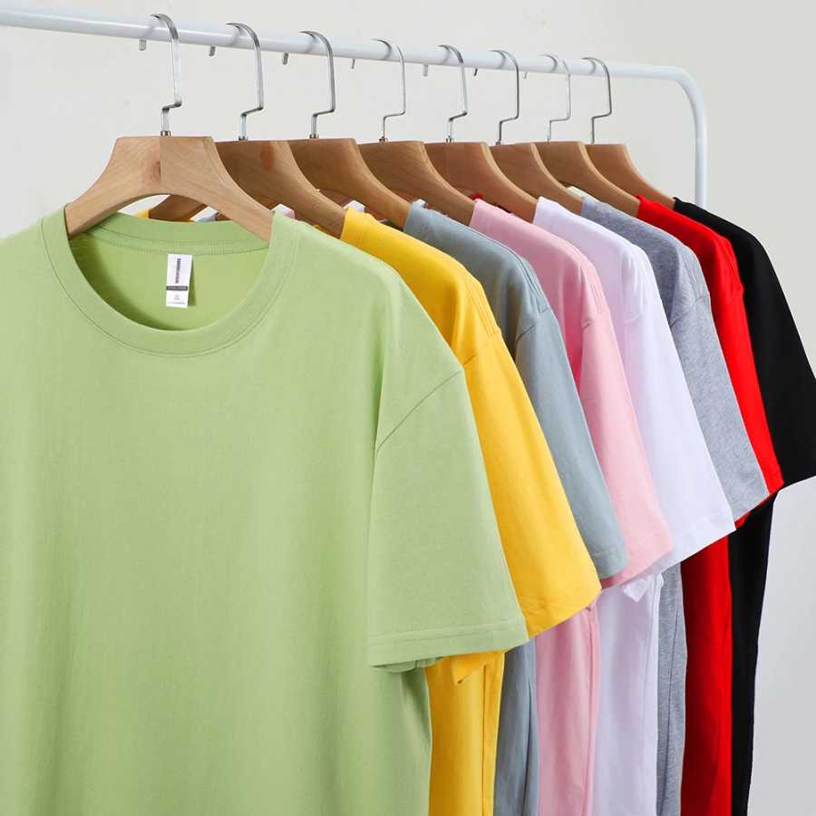 Футболки из 100% хлопка, однотонные, мужские и женские, с коротким рукавом, модные, трендовые, повседневные, мягкие, брендовые, летние топы, индивидуальный пошив Футболки и майки
