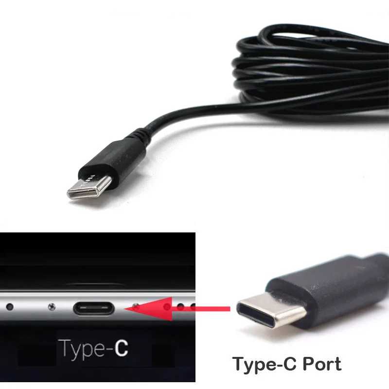 Фотография №1 товара Автомобильный USB-кабель для зарядки с мини-портами Micro Type-C для видеорегистратора,