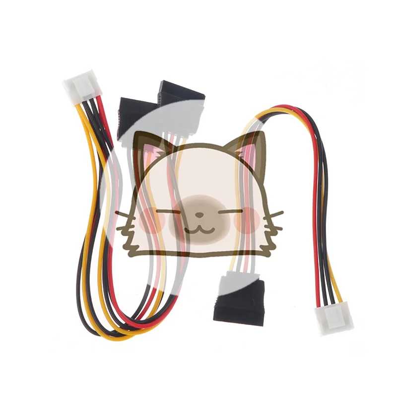 Новый 4-контактный кабель питания SATA для IP-камер Hikvision DAHUA Mini VCR, видеонаблюдения, подключения к жесткому диску, 1-в-1/1-в-2, VH3.96 Компьютерная периферия