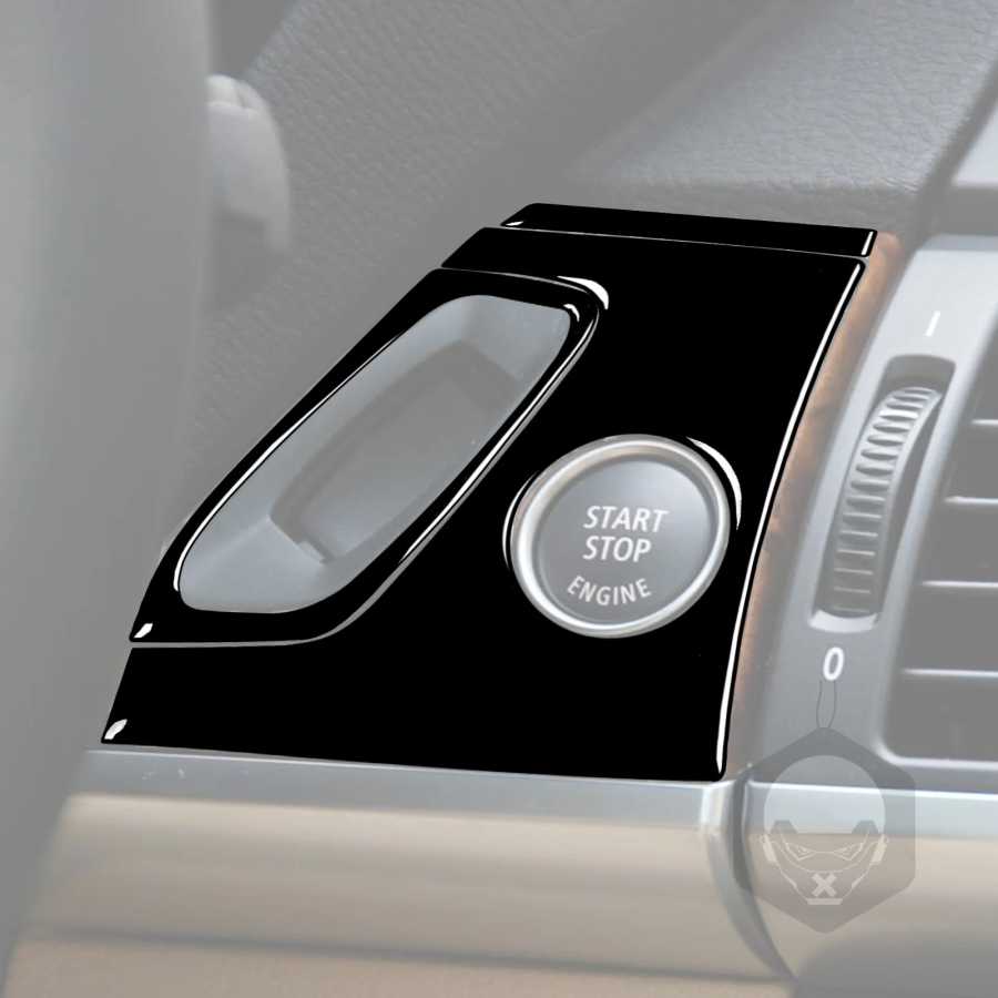 Фотография №1 товара Для BMW X5 E70 2006-2013 пианино черная Автомобильная Дверная панель