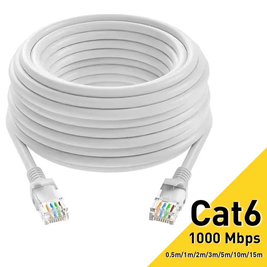 0,5/1/2/3/5/10/15/20/30/50M Cat6 Ethernet-кабель RJ45 UTP 1000 Мбит/с Сетевой шнур LAN Провод Интернет-проводной шнур Маршрутизатор Компьютерный кабель Аксессуары и запчасти