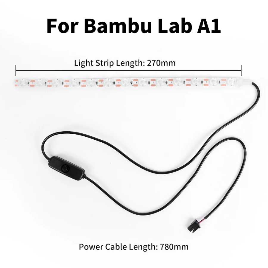 Фотография №2 товара Обновленная светодиодная лента для Bambu Lab A1/A1mini Ra95, заполняющая лампа