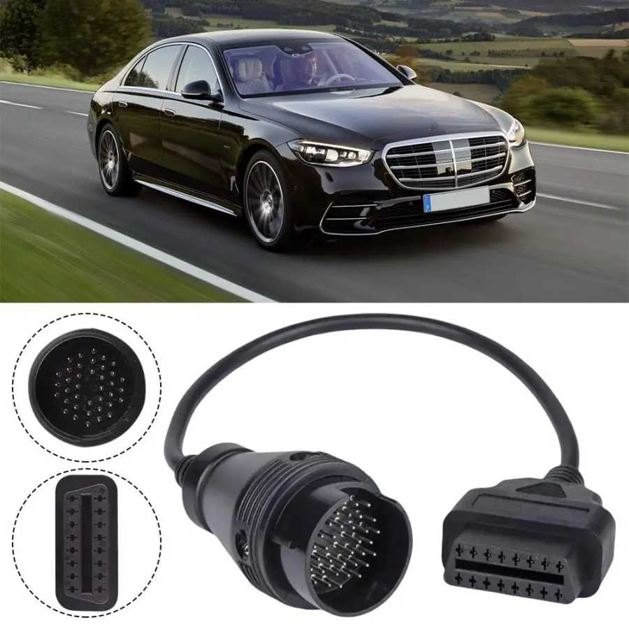 38-контактный на 16-контактный разъем OBDII &laquo;мама-папа&raquo; для Mercedes 38-контактный OBD диагностический кабель-адаптер OBD2 сканер MB 38-контактный M0A9 Инструмент для ремонта автомобилей