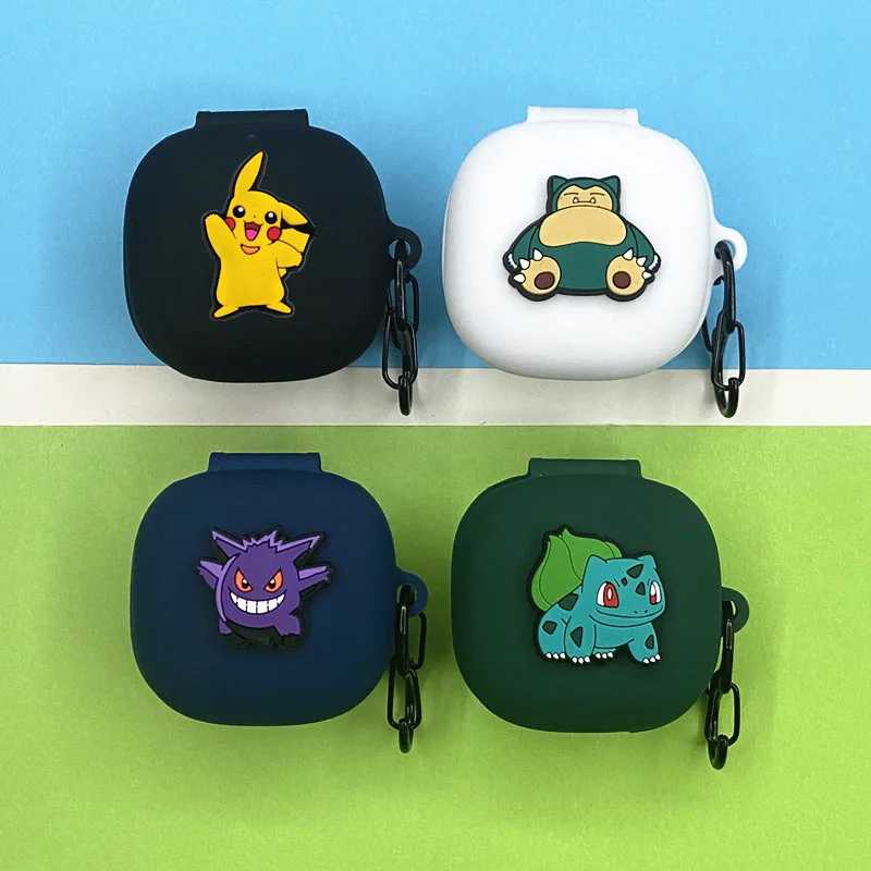 Чехол Potdemiel Pokemon для Redmi Buds 6 Play, силиконовый защитный чехол для беспроводных наушников с зарядным кейсом и крючком Портативное аудио и видео