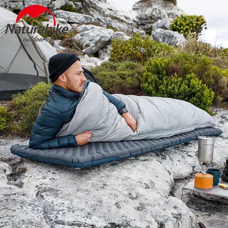 Надувной коврик для кемпинга Naturehike, сверхлегкий спальный коврик 3,5 R-Value, 20D нейлоновый надувной матрас из ТПУ для пеших прогулок, альпинизма Кемпинг и походы