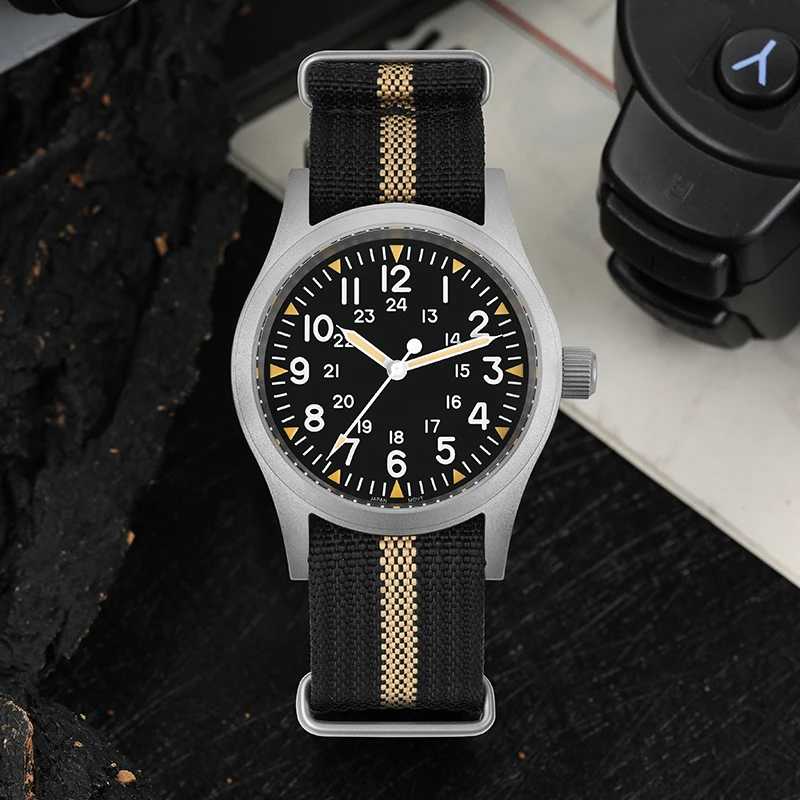 Фотография №2 товара Militado ML05 38 мм винтажные часы VH31 кварцевые полевые часы
