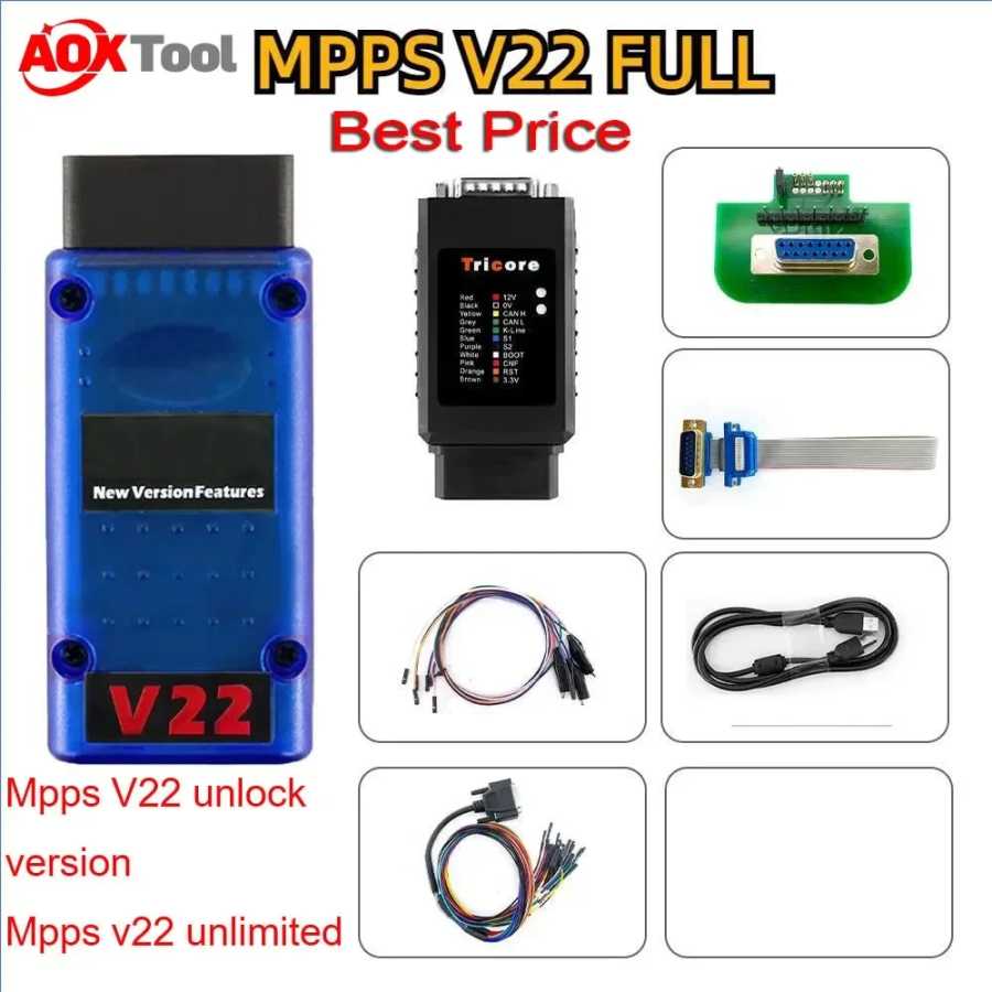 MPPS V22 разблокированная версия Mpps V18 с полным чипом, разблокировка MPPS, кабель адаптера Tricore OBD2 ECU, инструмент Инструмент для ремонта автомобилей