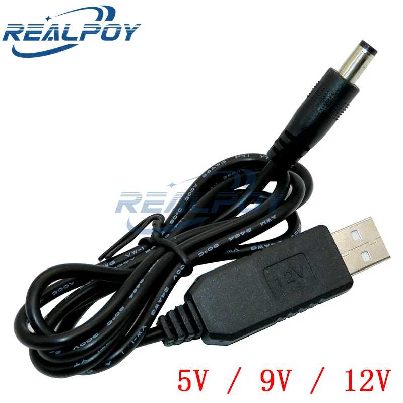 Usb Power Boost Line DC 5 В к постоянному току 9 В/12 В Повышающий модуль USB-конвертер Кабель-адаптер 2,1x5,5 мм Вилка Активные компоненты
