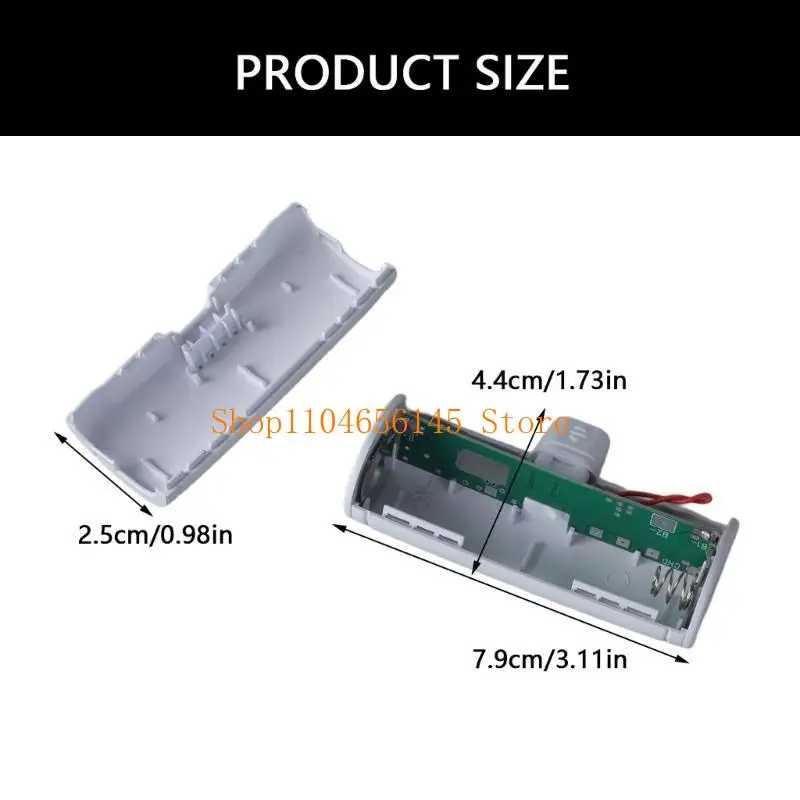 Фотография №5 товара Портативный внешний корпус PowerBank Type-C для 1 аккумулятора 18650, не