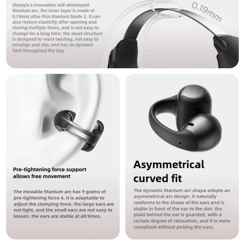 Фотография №3 товара Беспроводные наушники Shokz OpenDots ONE E310 с креплением на ухо,