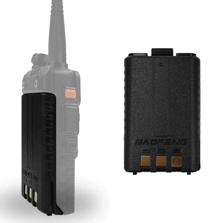Фотография №4 товара Зарядное устройство Baofeng UV5R Type-C, литий-ионный аккумулятор 1800 мАч, аксессуары