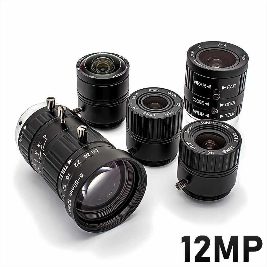 WGWK 4K 12MP CS Mount CCTV объектив 1/1,8 "формат ручной диафрагмы 5-50 мм промышленный зум-объектив для IP-камеры машинного зрения Фото- и видеотехника