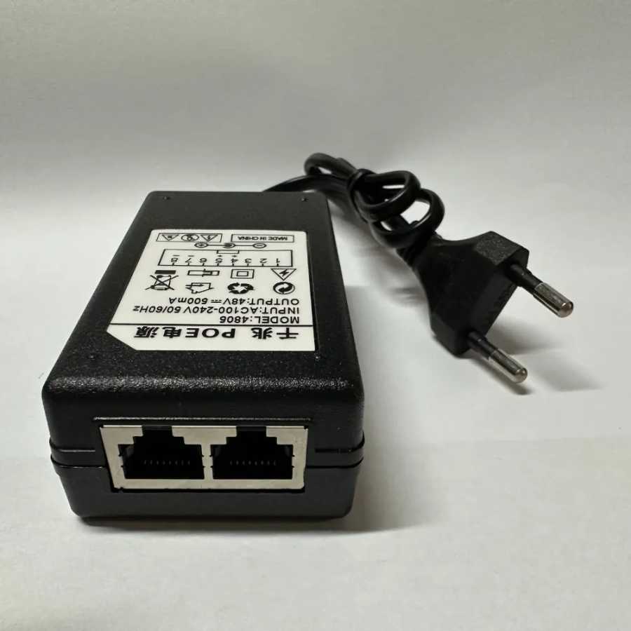 Фотография №2 товара 48 В/12 В POE-инжектор Ethernet CCTV Адаптер питания 0,5 А/2