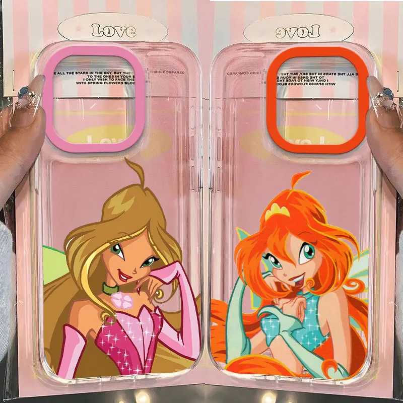 Чехол для телефона Cool Lovely Winxs Clubs для iPhone 17, 16, 16e, 15, 14, 13, 12, 11, Mini Pro Max XR XSMax 7, 8 Air Plus, прозрачная задняя крышка Чехлы и чехлы для мобильных телефонов