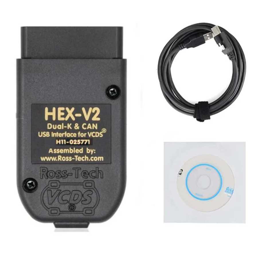 VCDS 24,7 для сканера VAG, кабель инструмента OBD2, диагностический многоязычный HEX V2 Wesheu VCDS COM для Audi, Skoda, для Volkswagen Инструмент для ремонта автомобилей
