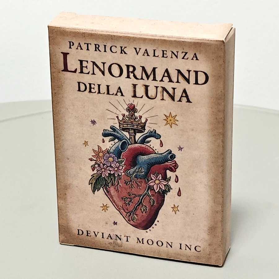 Классическая колода Deviant Moon Lenormand Della Luna, 9*6 см, 36 шт., карты Lenormand Oracle, напечатанные на картон с двойным тиснением 350GSM Хобби и коллекционирование