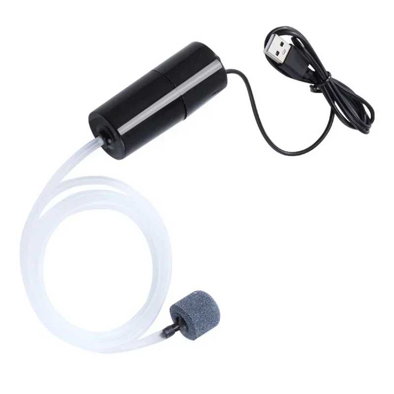Фотография №3 товара Аквариумный кислородный воздушный насос, аквариум, USB, бесшумный воздушный компрессор, аэратор,