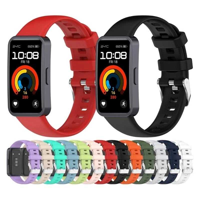 Силиконовый ремешок на запястье для Huawei Band 10 8 9, браслет, умные часы, сменный ремешок, аксессуары для часов Умная электроника