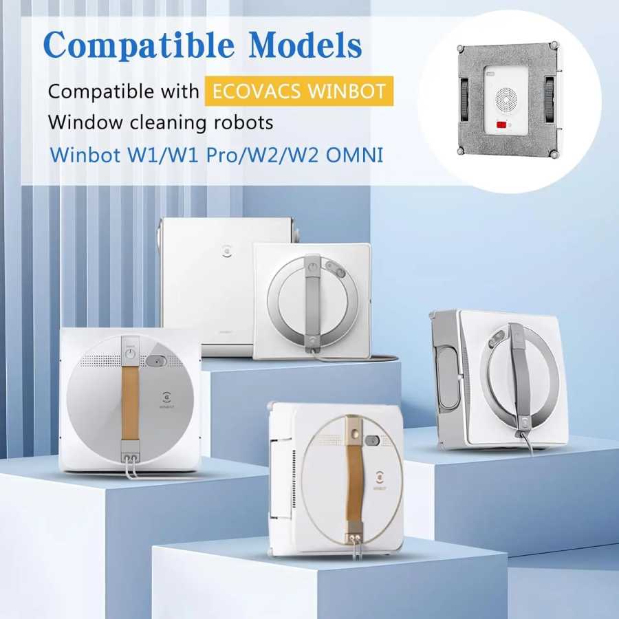 Фотография №1 товара Чистящие подушечки для робота Ecovacs Winbot W1 Pro / W1