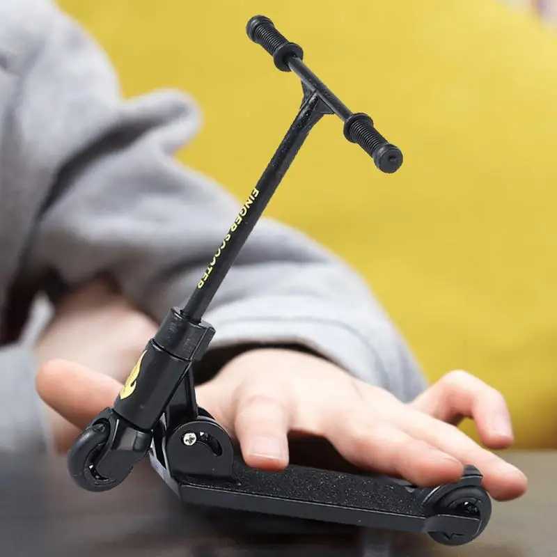 Детский самокат Finger BMX, складной Т-образный самокат с тормозом, развивающие игрушки, скейтборды на палец, забавное движение кончика пальца Необычные и прикольные игрушки
