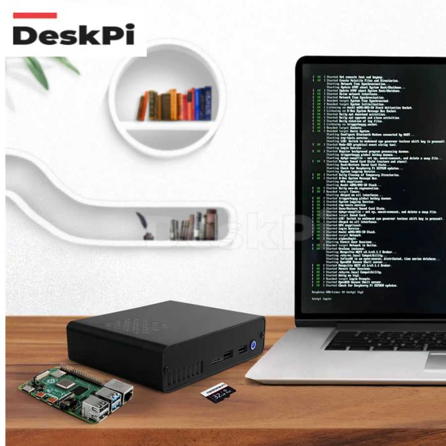 ТВ-приставка DeskPi Pro GPIO, удлинитель, инфракрасный приемный модуль с источником питания Ice Tower, USB-разъем для Rasp Pi 4 Компьютерные комплектующие