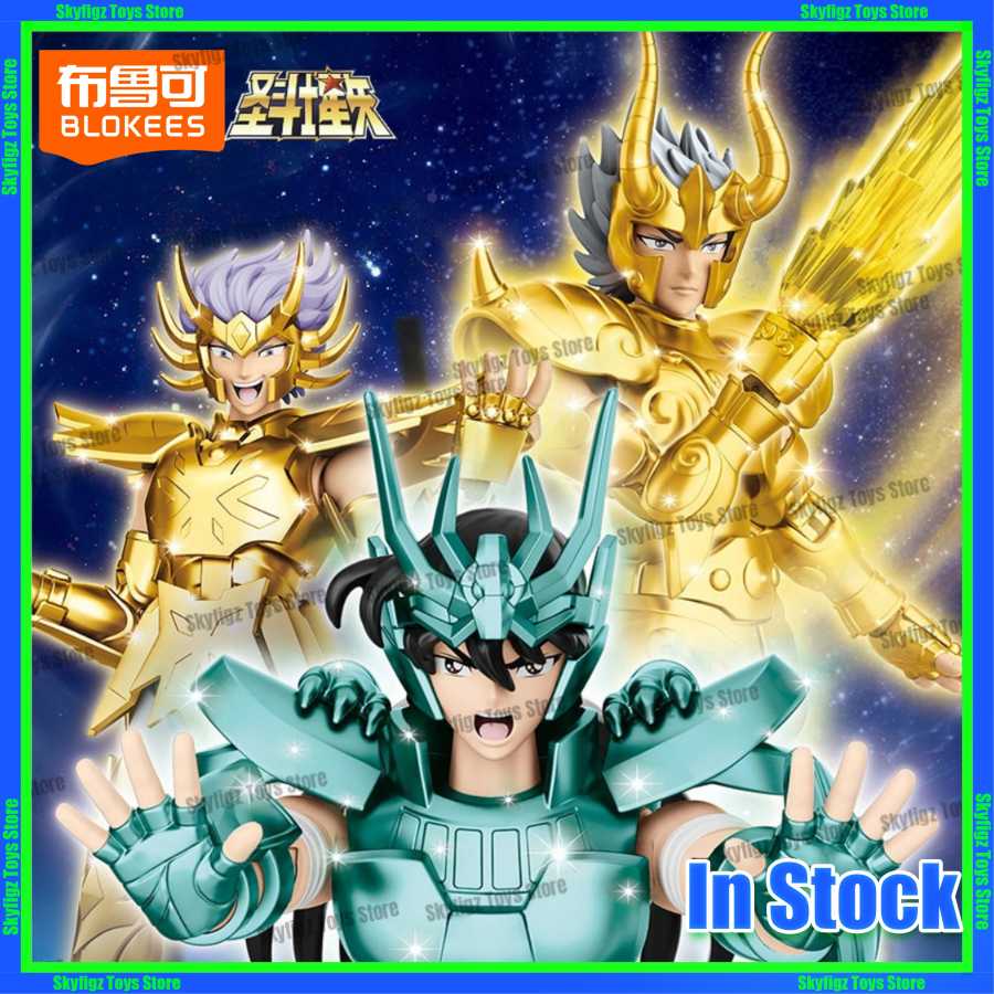 Оригинальный Blokees Saint Seiya Водолей Камуо, экшн-фигурка Cygnus Glacier, игрушка в сборе, комплект модели, уровень чемпионов, новый выпуск Игровые фигурки и трансформеры
