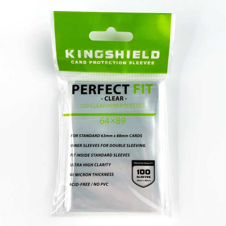 KINGSHIELD 100 шт./лот 64*89 мм прозрачный рукав для карт идеально подходит для рукава для карт протектор для карт идеальный размер PKM внутренние рукава для карт без ПВХ Развлечения