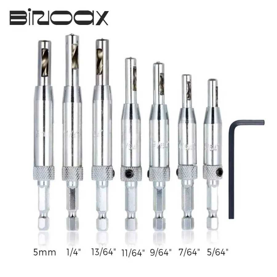 Binoax 3/4/7 шт. набор самоцентрирующих шарнирных Сверл с пружинной нагрузкой Сверла, пилы и режущие инструменты