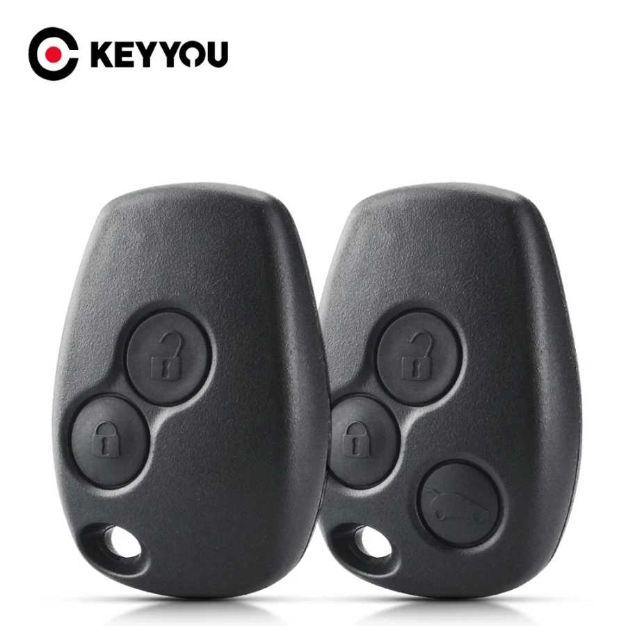 KEYYOU для Renault Megane Modus Espace Laguna Duster Logan DACIA Sandero Fluence Clio Kangoo 2-кнопочный чехол с дистанционным управлением Стартеры